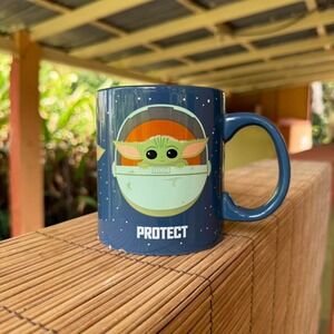 Star Wars Grogu Baby Yoda "Protect / Attack" 20 oz Ceramic Mug